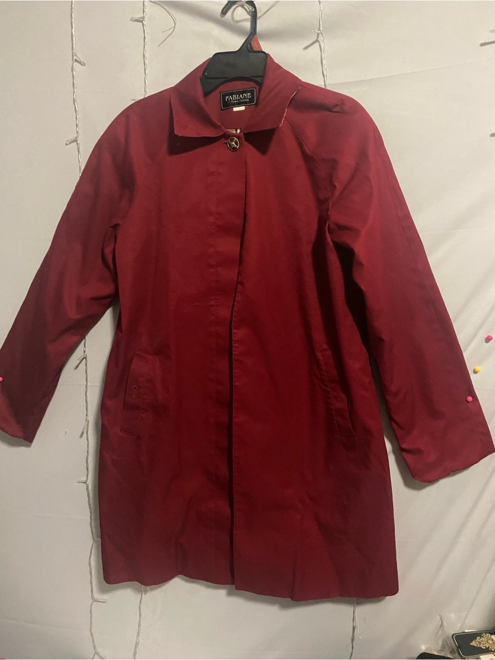 Women's Red Trench Coat